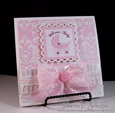 Baby Photo Cards on No Time To Stamp     A Baby Girl Card